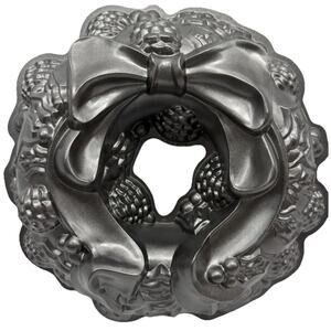NORDIC WARE Holiday Wreath Pan Bundt Cake Platinum Collection USA Large 13" Exc